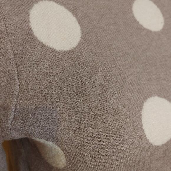 Cynthia Rowley Size Small Light Purple White Polka Dot Sweater Soft Casual S - Picture 8 of 14